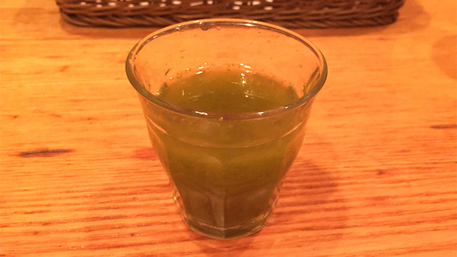 山本のハンバーグ 渋谷食堂の野菜ジュース