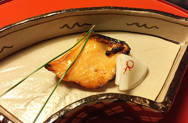 とうふ屋うかいの祝い膳 鮭ハラスの柚庵焼き