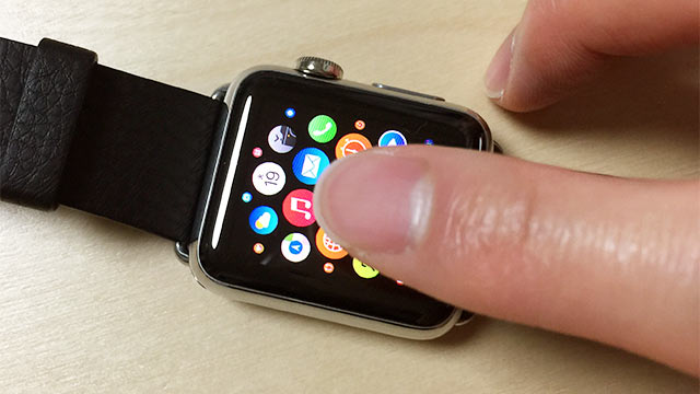Apple Watchの基本操作 タップ