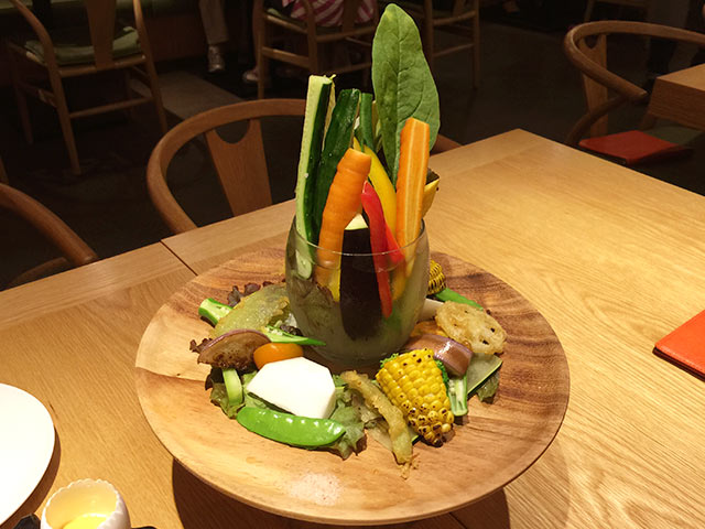 武蔵小山フェルムドレギュームの野菜プレート