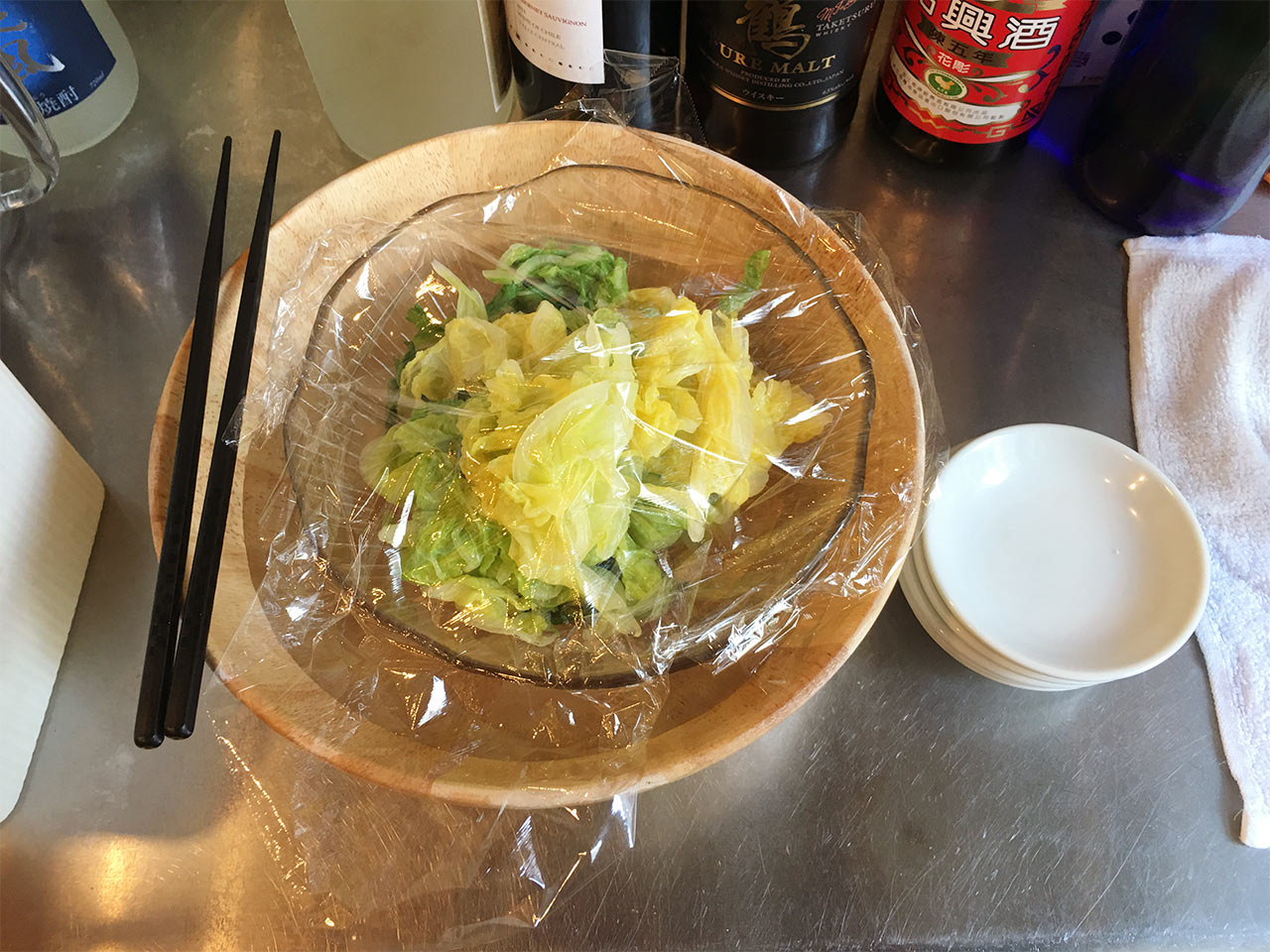 武蔵小山の餃子屋ふく肉のおひたし食べ放題
