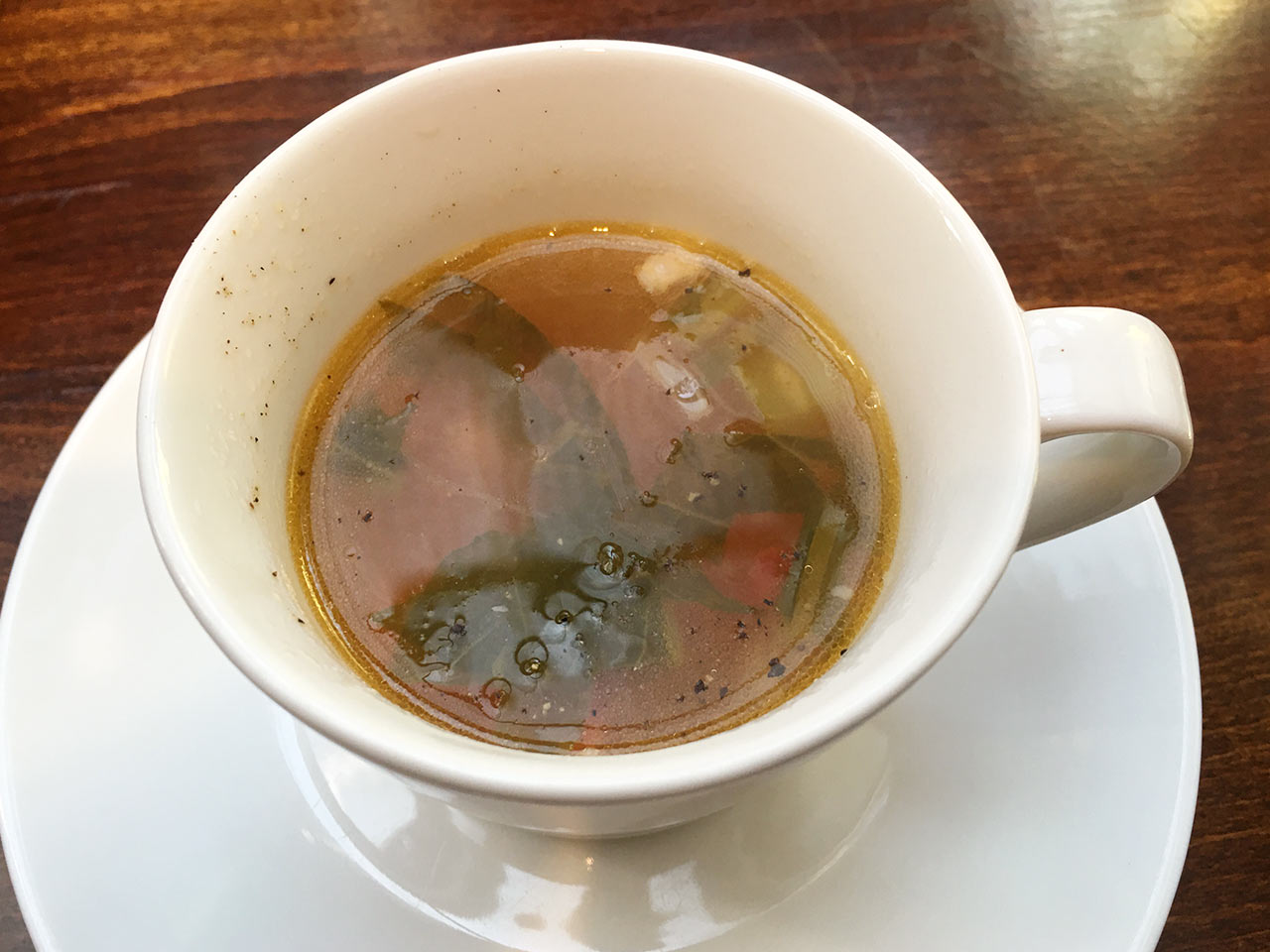 恵比寿山の上バルのスープ