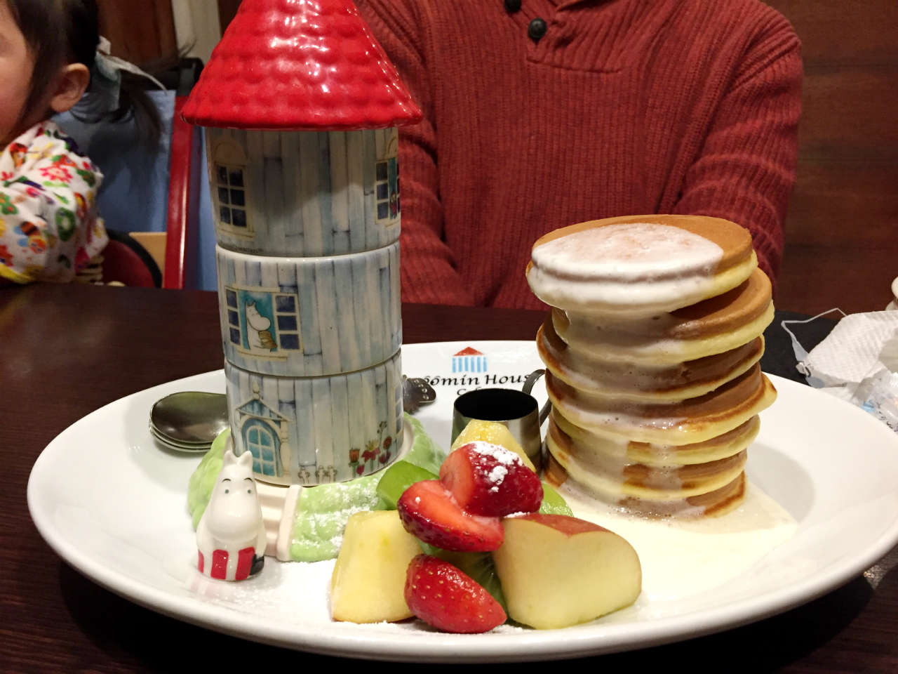 ムーミンハウスカフェのムーミンハウスパンケーキ