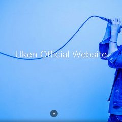 ソロシンガー「Uken」のオフィシャルウェブサイト制作担当しました