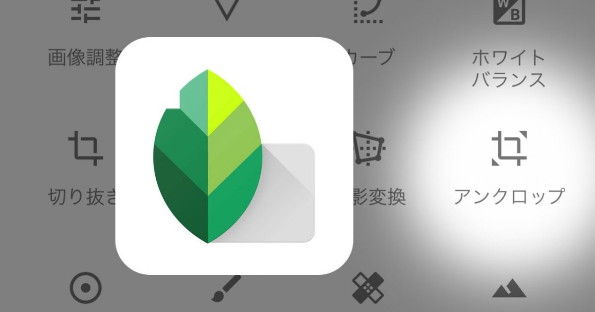 写真加工アプリ Snapseed のアンクロップ機能が便利 背景を自然に伸ばせる ディレイマニア