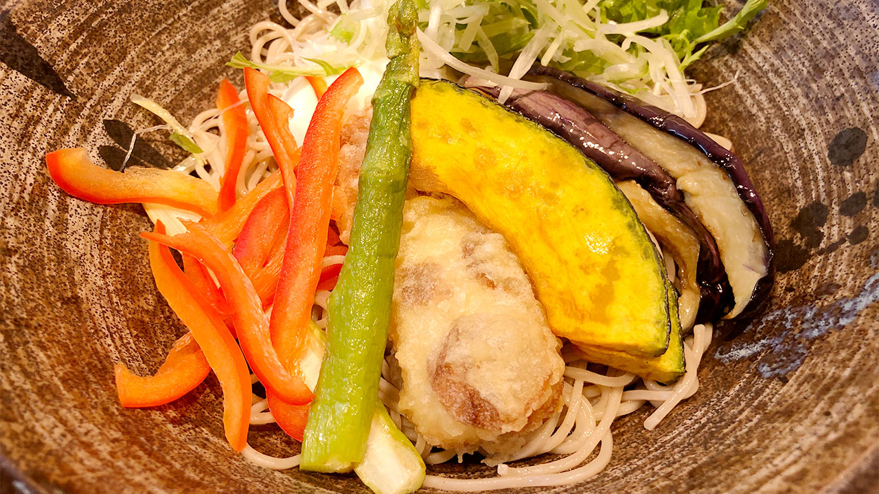 恵比寿の蕎麦屋「箸庵(はしあん)」でランチ！夏野菜蕎麦が最高でした！