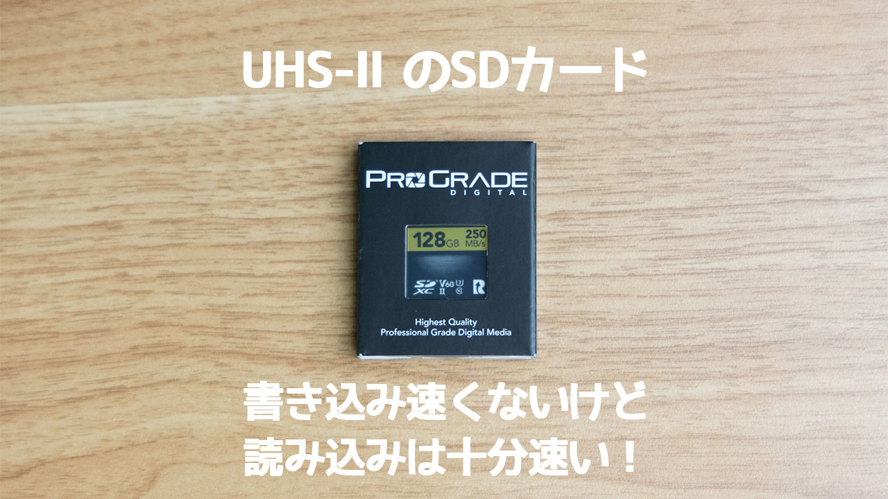 SDカード「ProGrade Digital UHS-Ⅱ GOLD」の価格が安い理由が分かったのでこれを使うことにしました