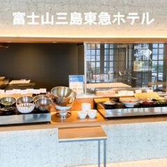 三島駅直結「富士山三島東急ホテル」が綺麗だし朝食ビュッフェがおいしいしビューも良くて最高