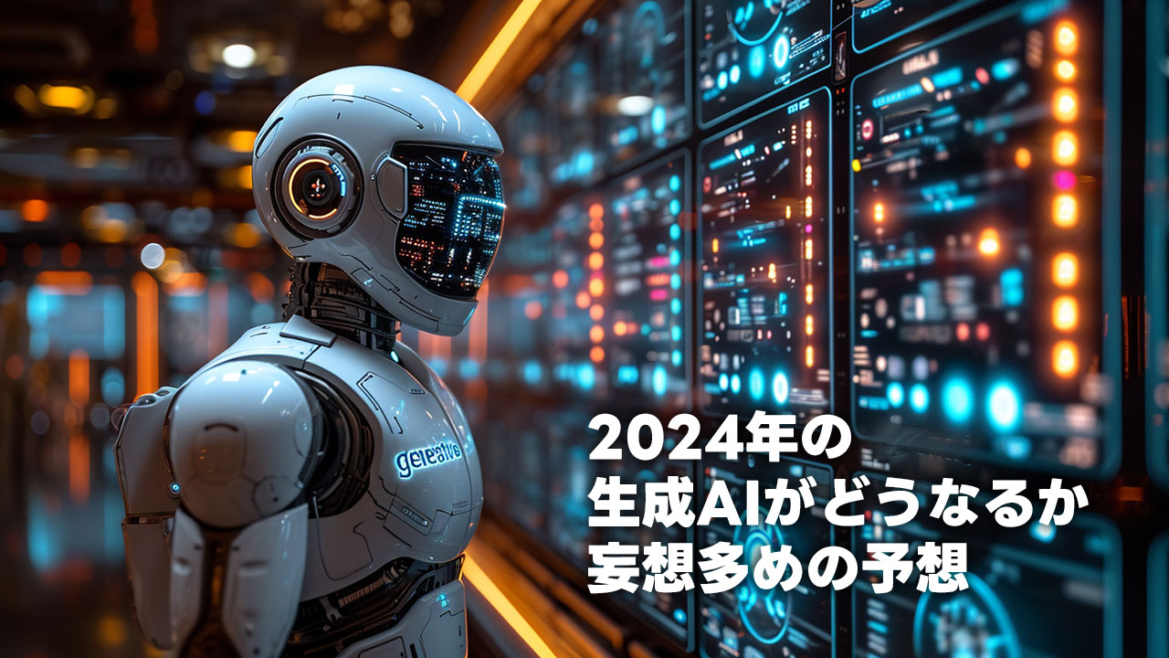 2024年に生成AIがどうなるか予想＆こうやって進化してほしい妄想