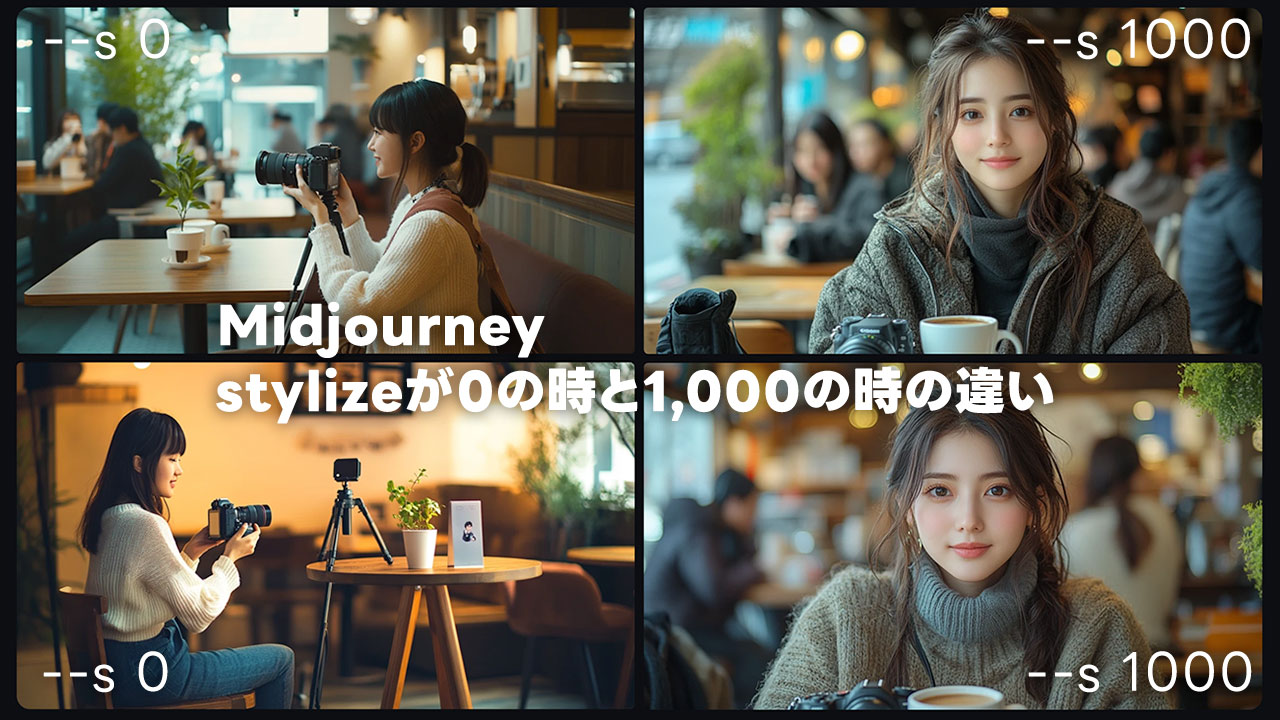 Midjourneyのstylizeが与える影響を比較してみた！サンプル画像も紹介します！