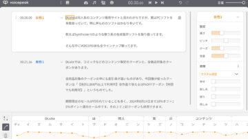 まるで人が喋ってるようなリアルな合成音声ソフトVOICEPEAKを購入しました！