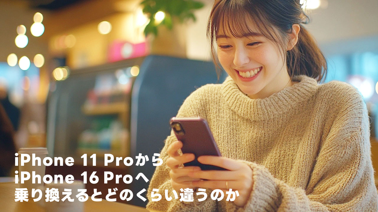 iPhone 11 Proから16 Proに乗り換えるとどのくらいの違いがあるのか