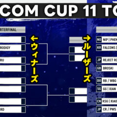 CAPCOM CUP 11 Day4 決勝トーナメントの組み合わせまとめ