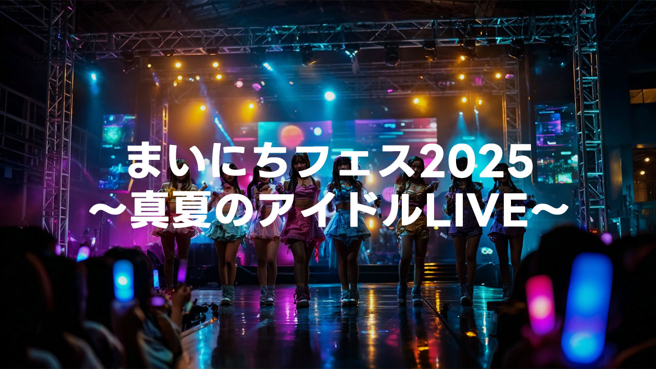 2025年8月4日「まいにちフェス2025 ～真夏のアイドルLIVE～」の動画が無料公開