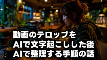 動画のテロップを自動文字起こしから整理する手順がまだ決まらない問題