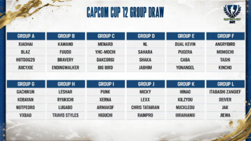CAPCOM CUP 12のグループ分け抽選の結果まとめ
