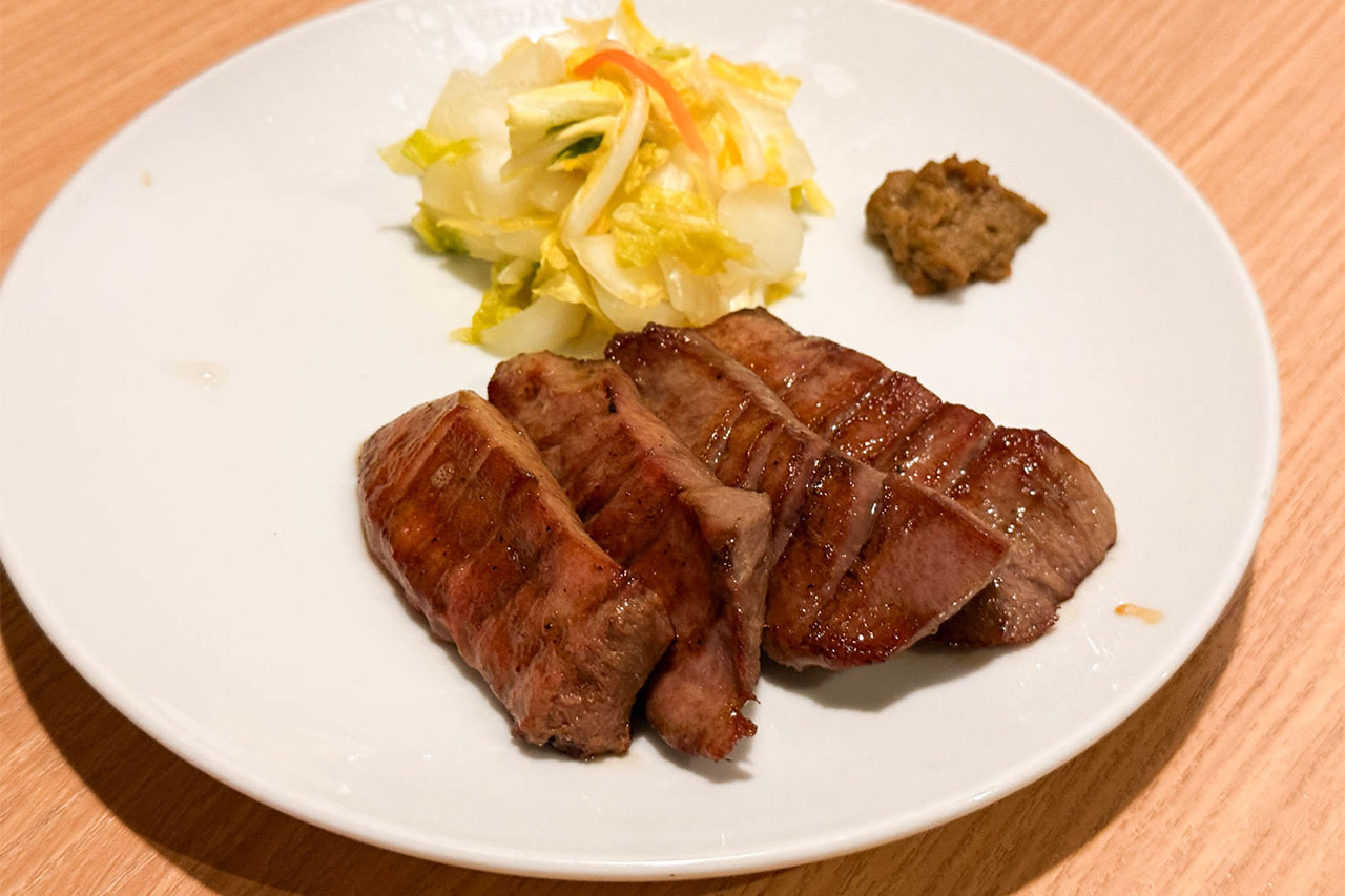仙台 牛たん料理 閣の牛タン焼き