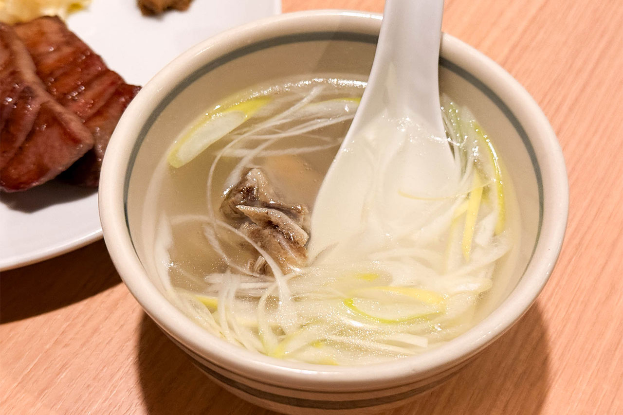 仙台 牛たん料理 閣 テールスープ