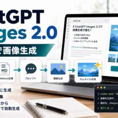 ChatGPT Images 2.0で画像生成が進化！Codexとの組み合わせも便利！