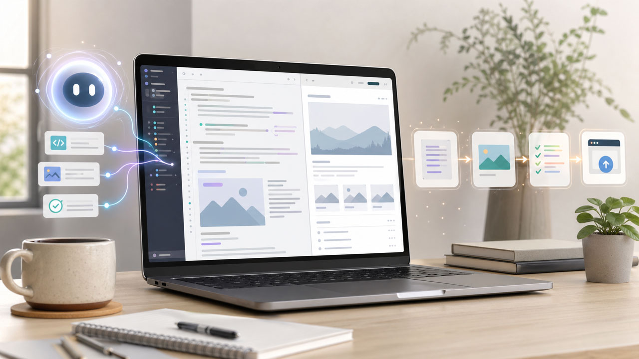 ChatGPT Images 2.0で生成した画像の左上に顔型キャラクターが表示されている例