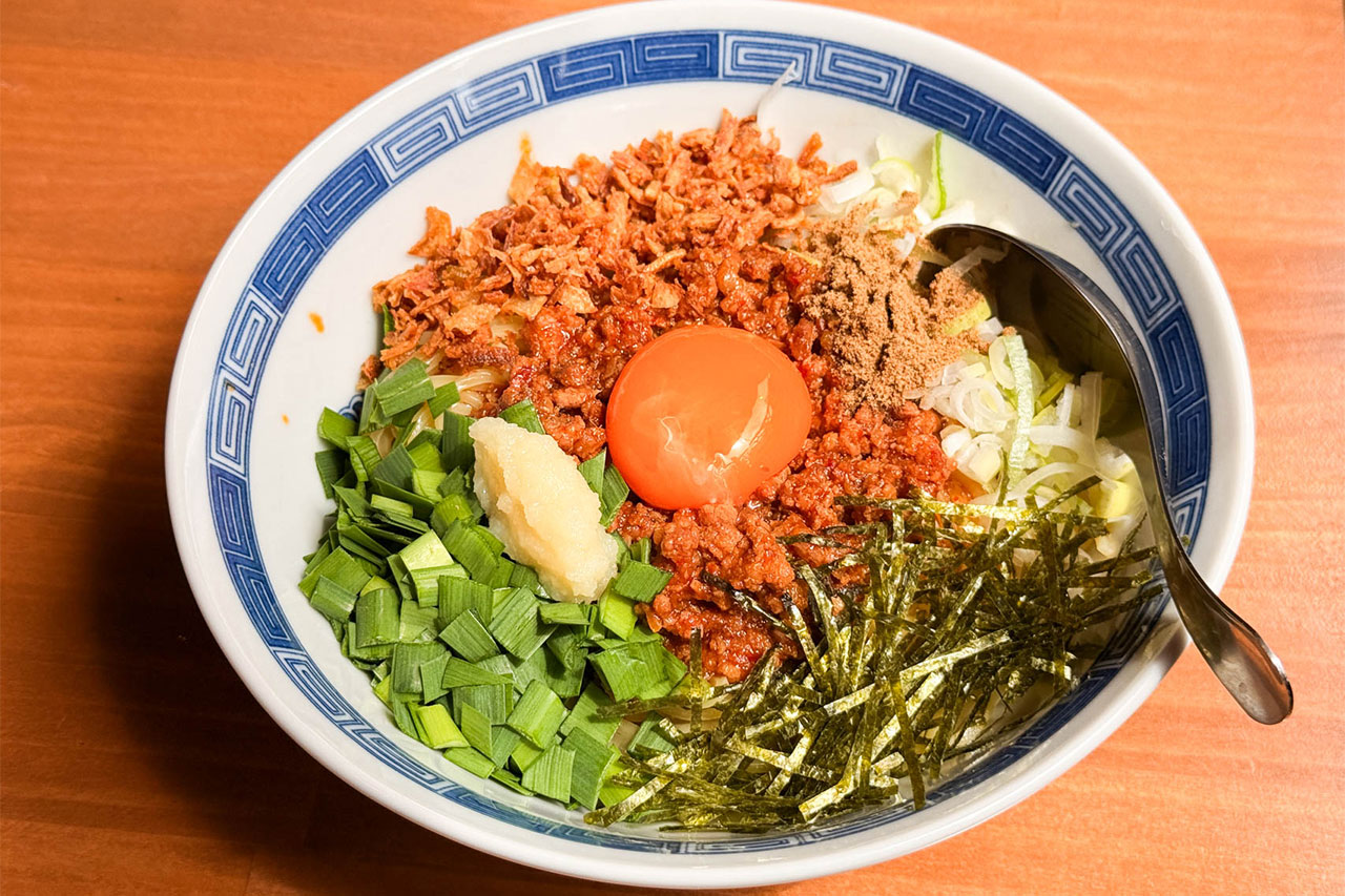 餃子マニアのランチ限定台湾まぜそば