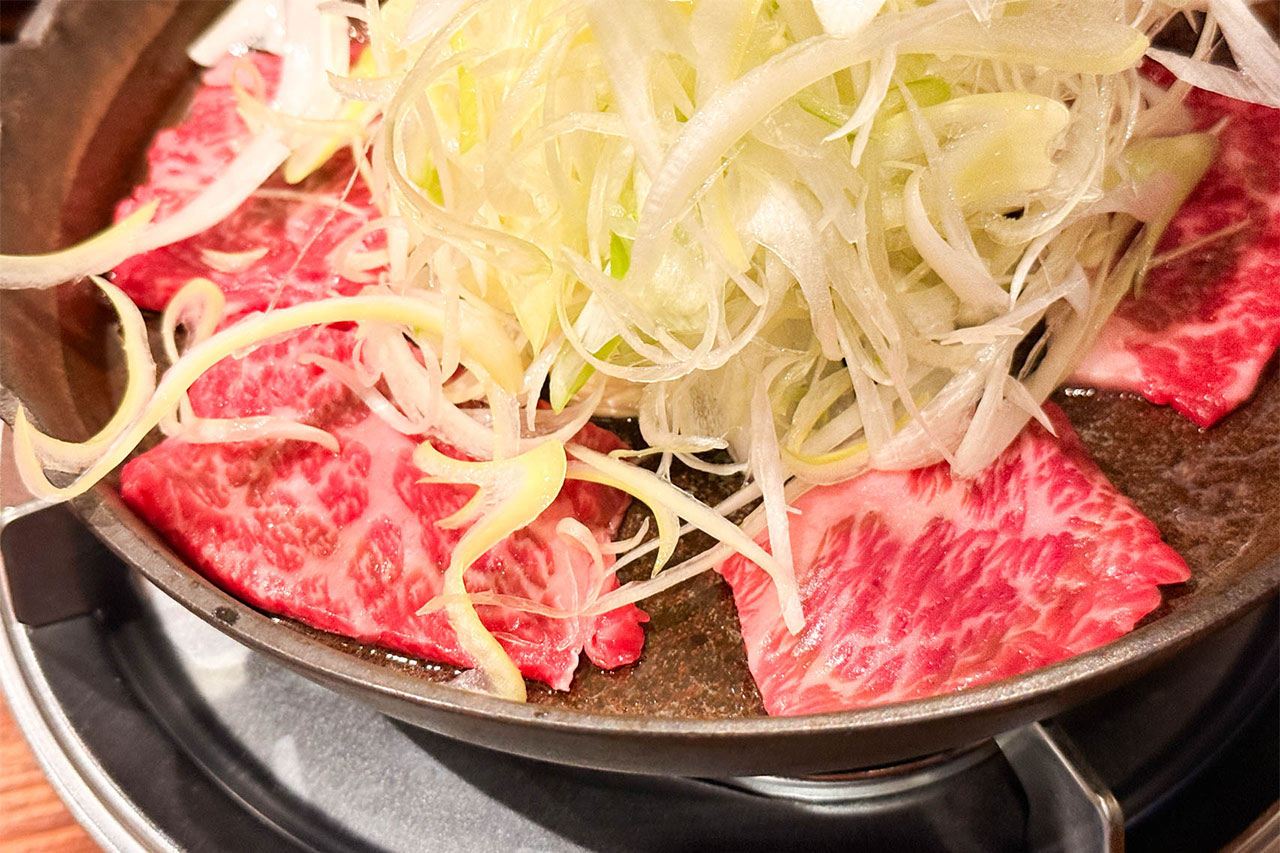 牛鍋用の和牛肩ロース