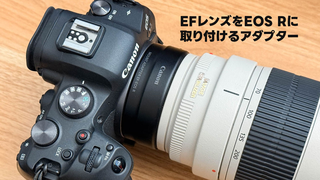 EOS RシリーズのカメラにEFレンズをつけるためのアダプター「EF-EOSR」を購入！所感をまとめておきます！