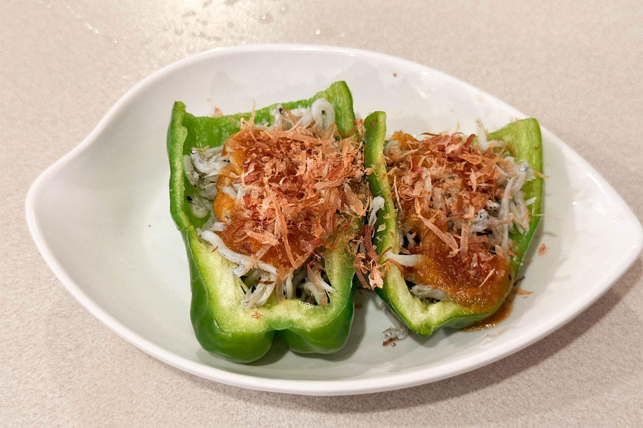 串カツ田中のしらすたっぷりピーマン