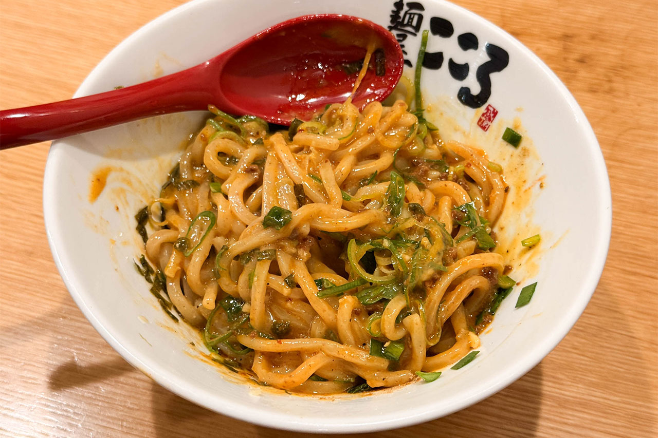 しっかり混ぜた麺屋こころの台湾まぜそば