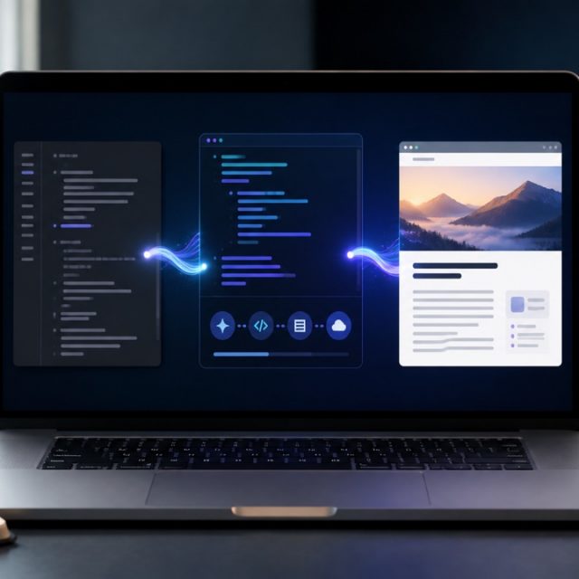 WordPressの記事更新を自動化するワークフローのイメージ