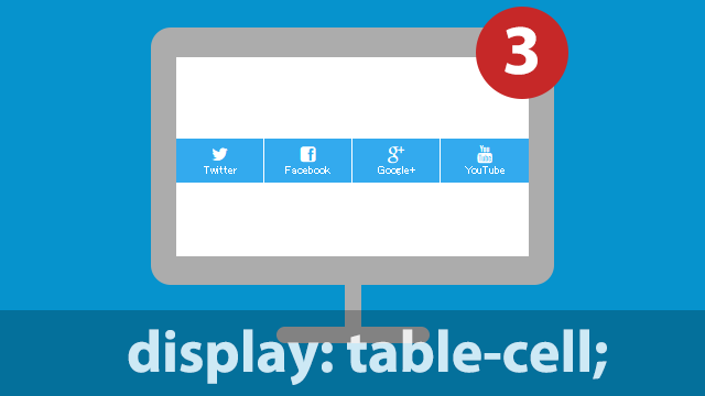 Css Table Cellを使って要素を均等に配置する方法 ディレイマニア
