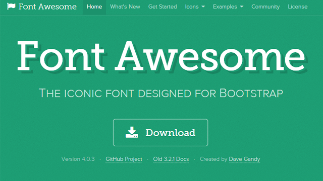 「Font Awesome」のアイコンフォントが良い感じ！これ一つで割となんでもできる！